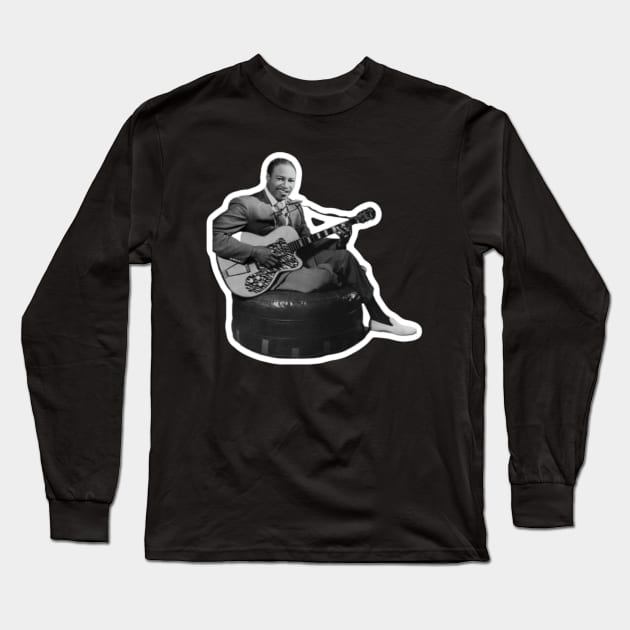 Jimmy Reed Long Sleeve T-Shirt by BigHeaterDesigns